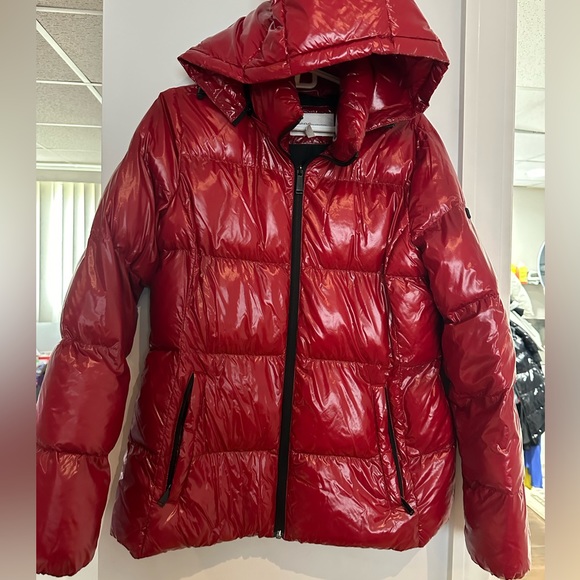 BCBGeneration Jackets & Blazers - Bcbg shiny red jacket size S